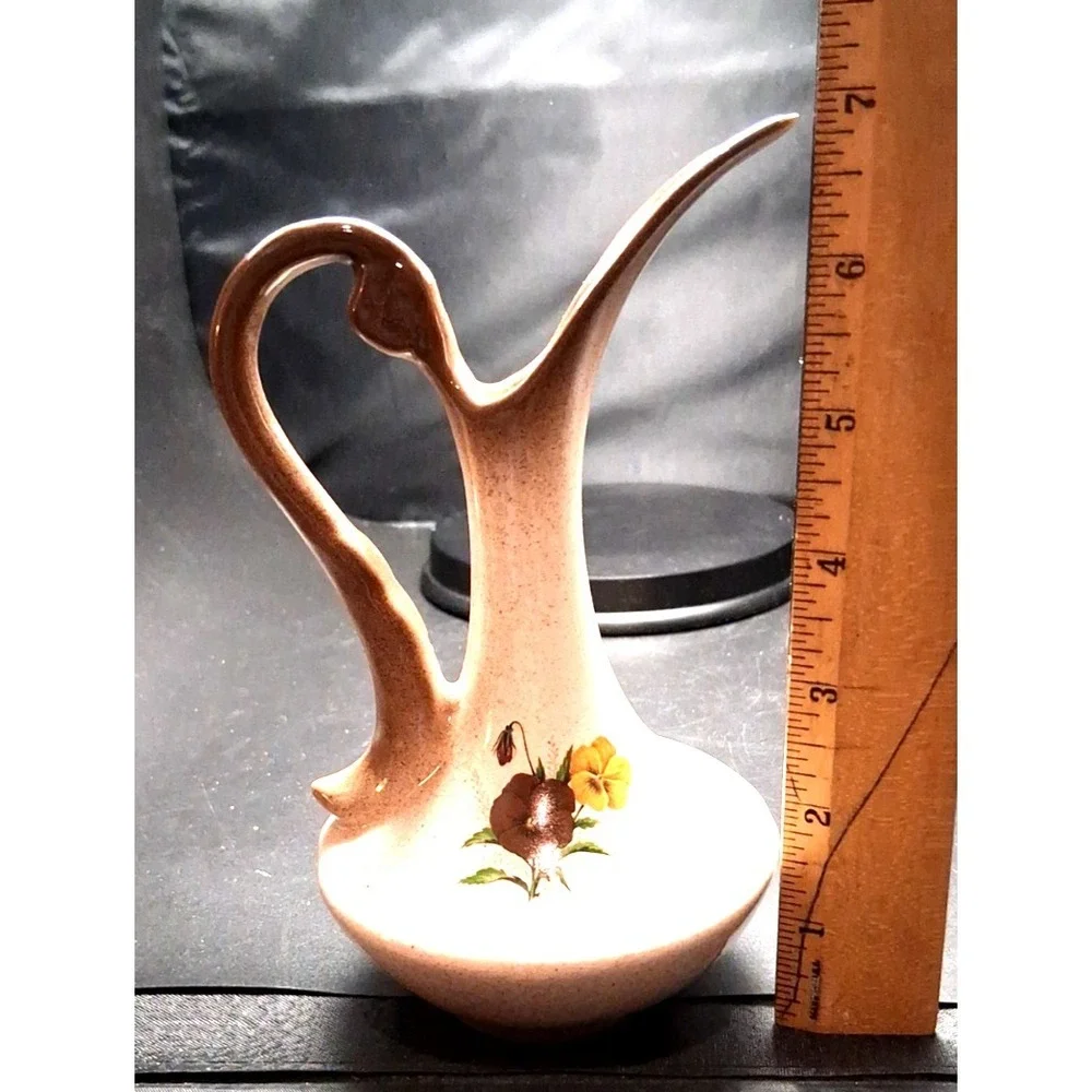 Vintage‎ Ceramic Pitcher or Vase with Floral Design